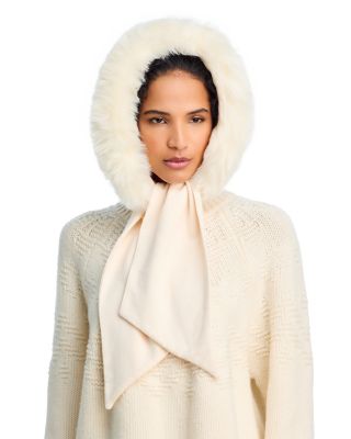 Wool & Faux Fur Hood