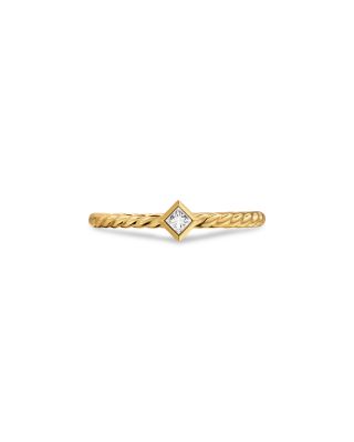 Petite Modern Renaissance&reg; Stack Ring in 18K Yellow Gold with Diamond, 4.9mm