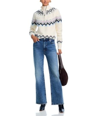 Fair Isle Half Zip Sweater - Exclusive