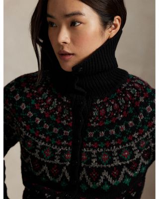 Fair Isle Wool Blend Cardigan