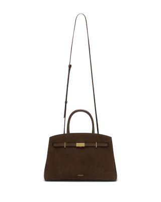 The Mini Hudson Suede Top Handle Bag