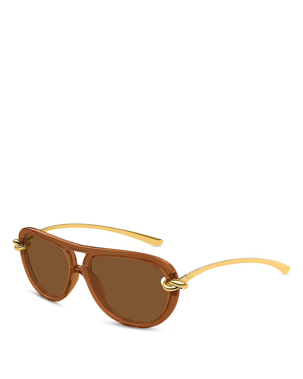 Bottega Veneta Pilot Sunglasses, 58mm