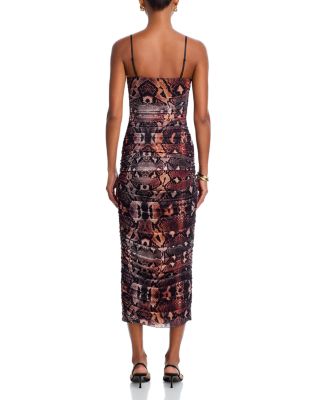 Hazel Ruched Side Midi Dress