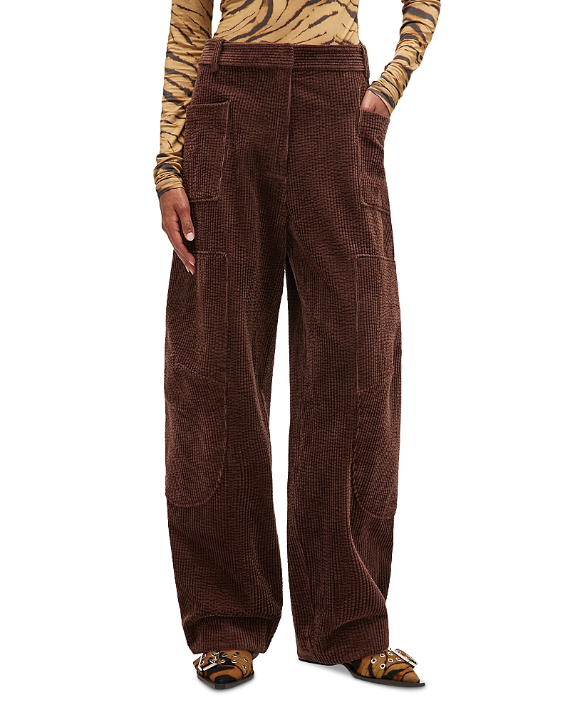 Ganni Seersucker Corduroy Pants