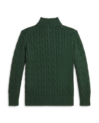 Boys' Polo Bear Cable Knit Cotton Sweater - Little Kid