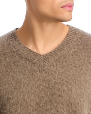 Brushed Cashmere V Neck Sweater