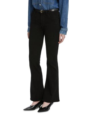 The Icon High Rise Flare Jeans in Black