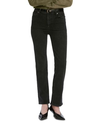 FRAME - Pixie Le Sleek High Rise Straight Leg Jeans in Meteor