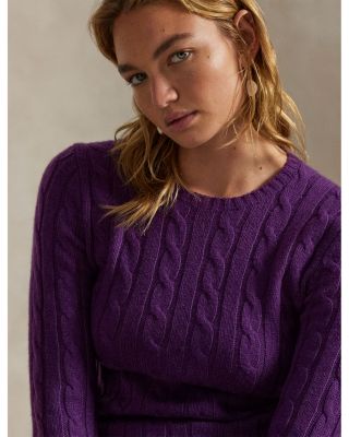 Cable Knit Cashmere Sweater