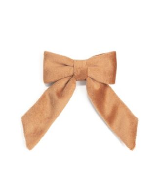 Girls' Spice Velvet Coquette Bow Clip 