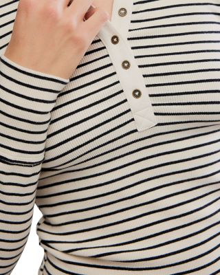 Lake Henley Striped Top