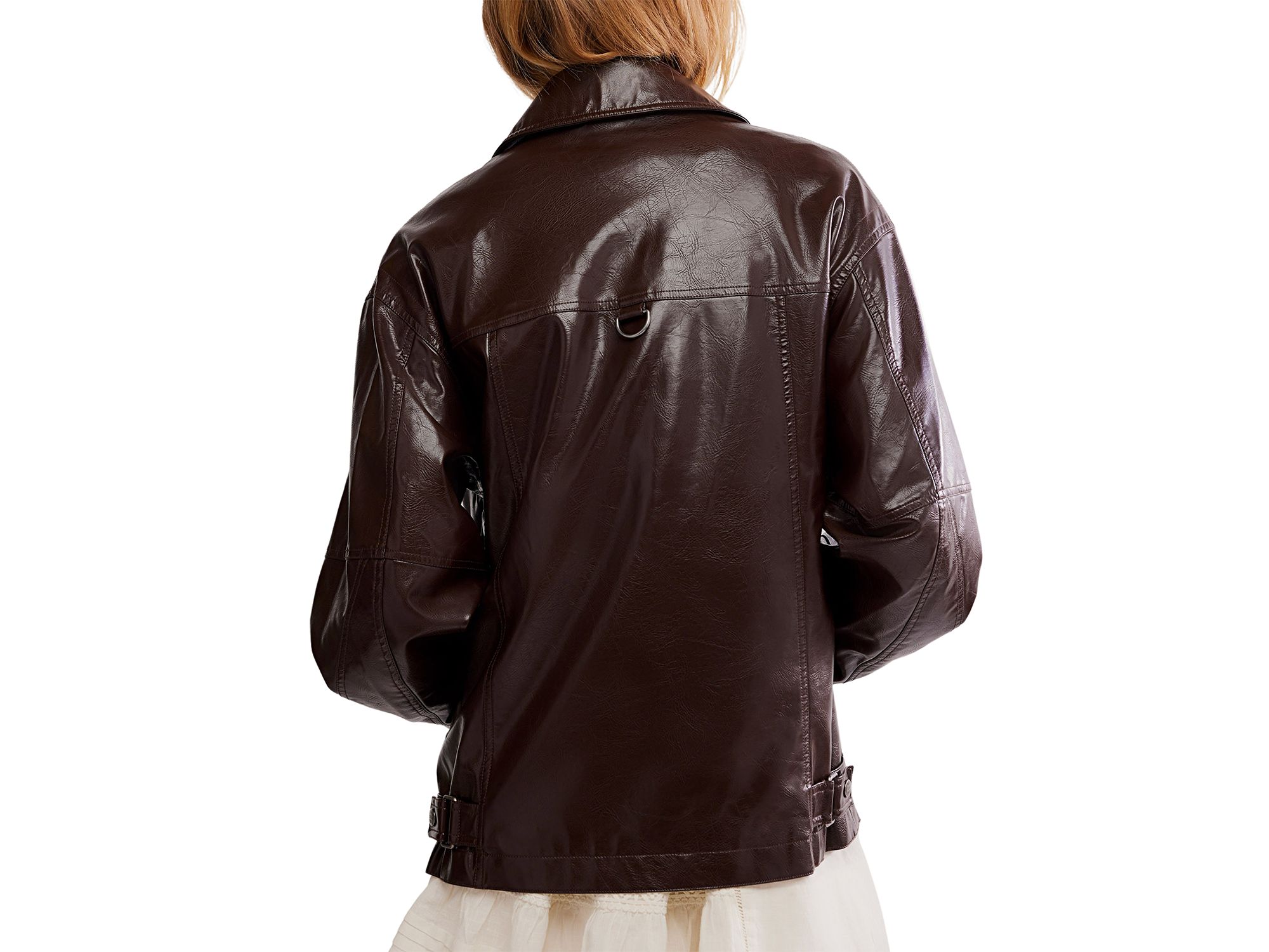 Sloane Faux Leather Jacket — Image 3