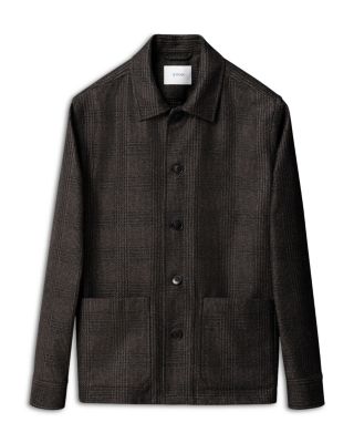 Check Wool Cashmere Chore Jacket