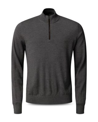 Merino Quarter Zip Knit Sweater