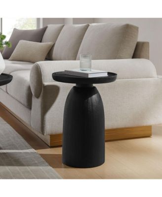 Holloway Round Wood Side Table