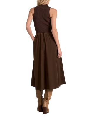 Mixed Media Midi Dress