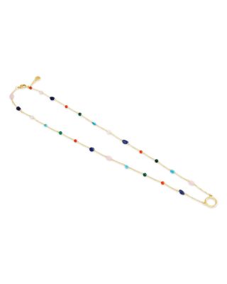 Milos Bead Station Strand Necklace, 24"-25"