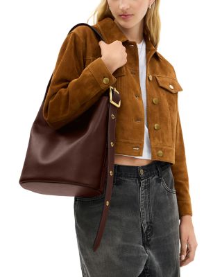 Bleecker Leather Bucket Bag