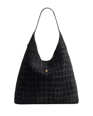 Brooklyn Croc Embossed Leather Shoulder Bag 39