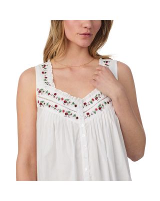 The "Eileen" Cotton Lawn Sleeveless Ballet Nightgown
