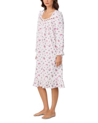 Long Sleeve Cotton Flannel Waltz Nightgown