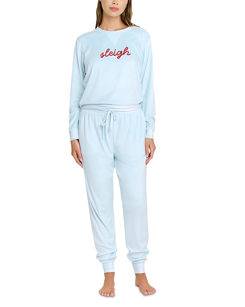 Honeydew Simply Cozy Long Sleeve Pajama Set In Blue