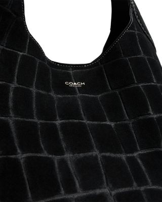 Croc Embossed Leather Brooklyn Shoulder Bag 28