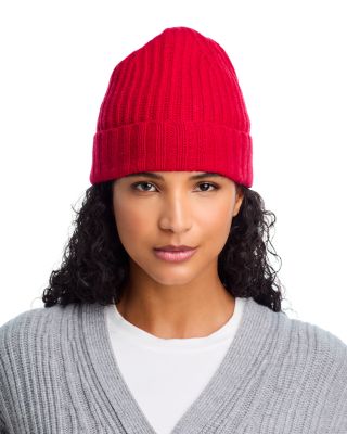 Rib Knit Cuff Cashmere Hat - Exclusive