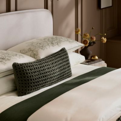 Grand Waffle Merino Wool Lumbar Pillow