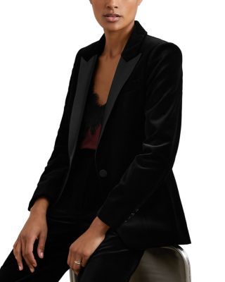 Myrtle Single Breasted Velvet Jacket