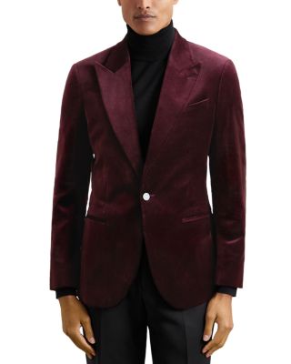 Apsara Velvet Regular Fit Peak Lapel Blazer