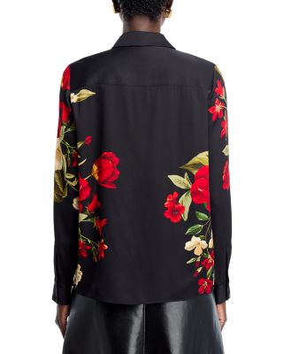 The Shae Silk Stretch Shirt  