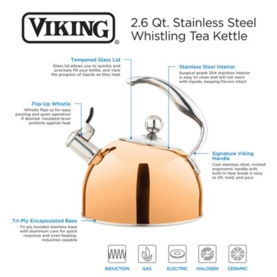 2.6 Qt Stainless Steel Whistling Kettle 