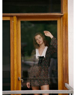 Yasmin Crepe Collared Dress