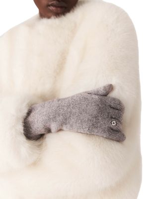 Perline High Rise Beaded Wide Leg Jeans in Grey