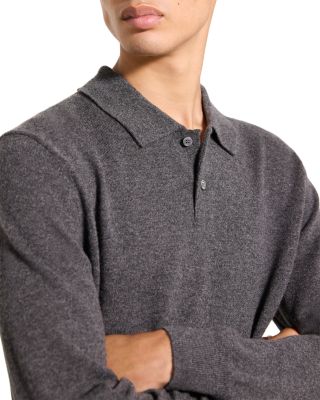 Goris Cashmere Long Sleeve Polo Sweater
