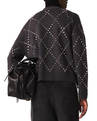 Embellished Cardigan Sweater