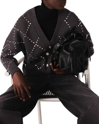 Embellished Cardigan Sweater