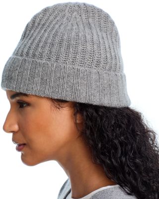 Rib Knit Cuff Cashmere Hat - Exclusive