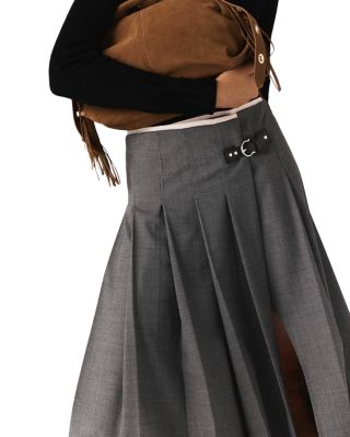 Pleated Midi Skirt