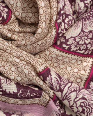 Vintage Floral Dot Wool Bandana