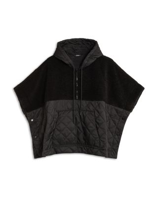 Combo Quilted Hooded Poncho