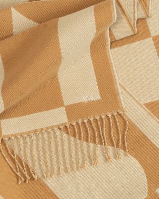 Geo Double Face Jacquard Scarf