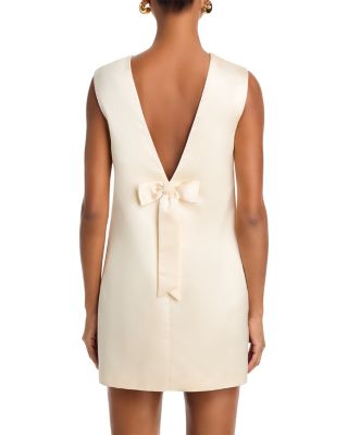Jaxon Satin Bow Shift Dress
