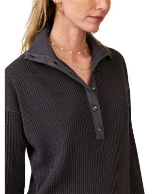 Apres Henley Waffle  Top