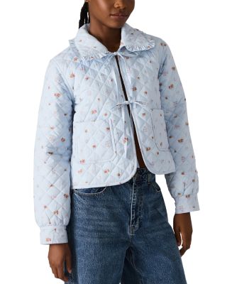 Nellie Quilted Tie Front Jacket
