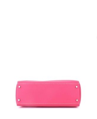 Kelly 32 Handbag Pink Epsom with Palladium Hardware