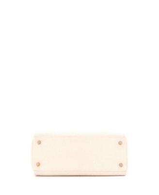 Kelly 28 Handbag Light Clemence with Gold Hardware
