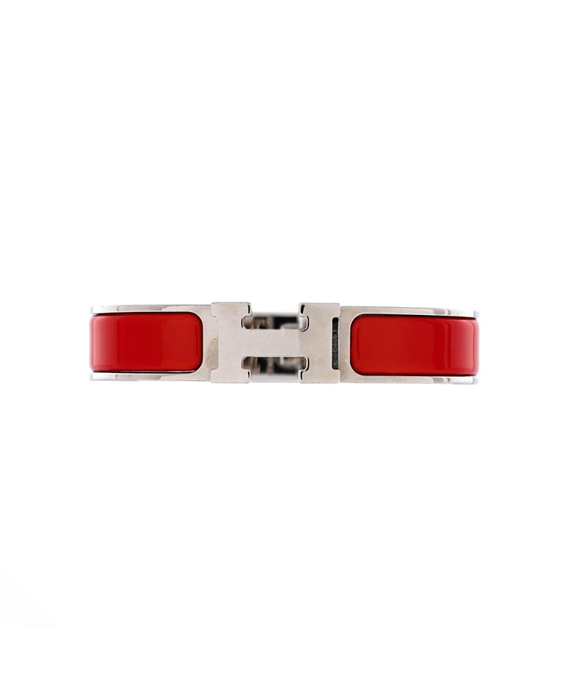 Pre-owned Pre-owned Hermes Hermes Narrow Clic H Bracelet Enamel