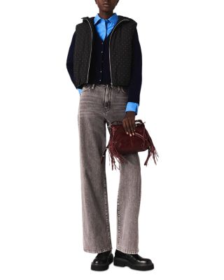 Rhinestone Puffer Vest